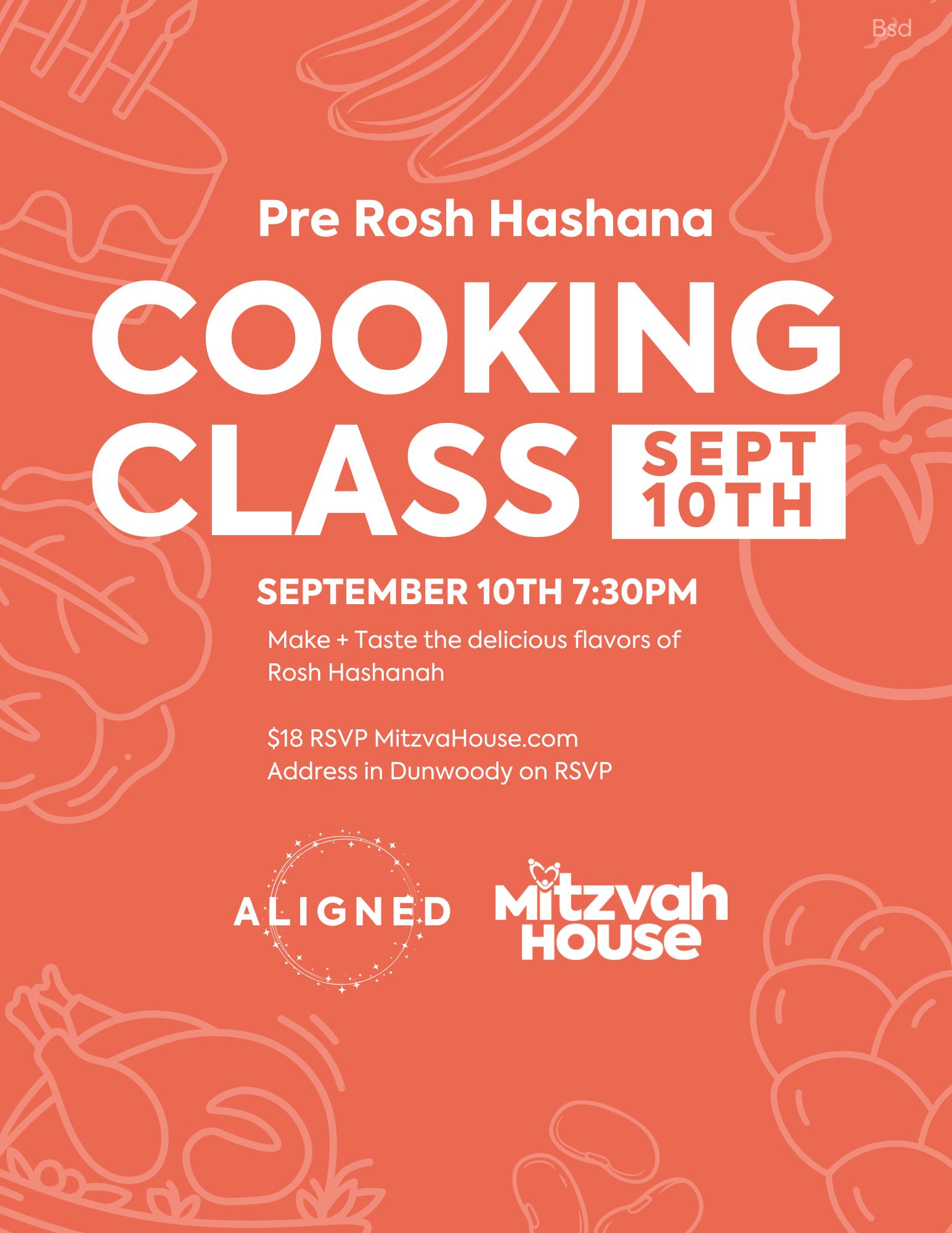 Pre Rosh Hashana Cooking Class
