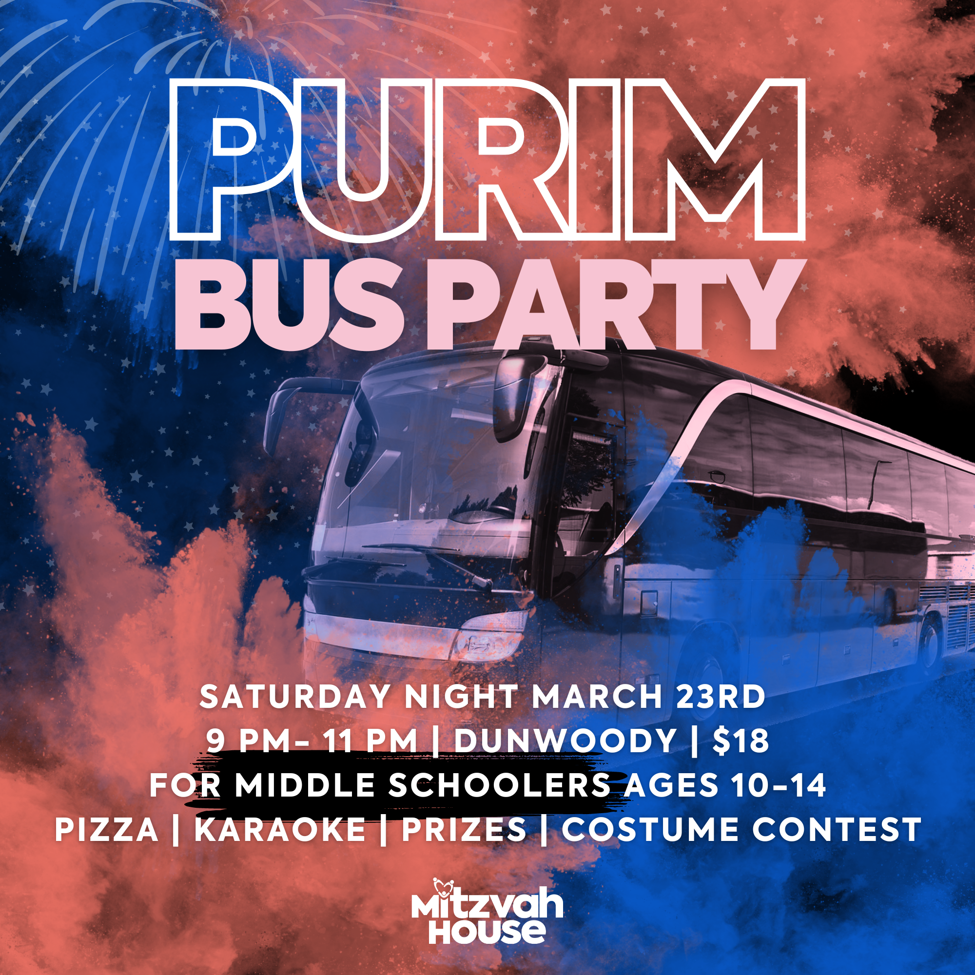 Middle School Purim Bus Party