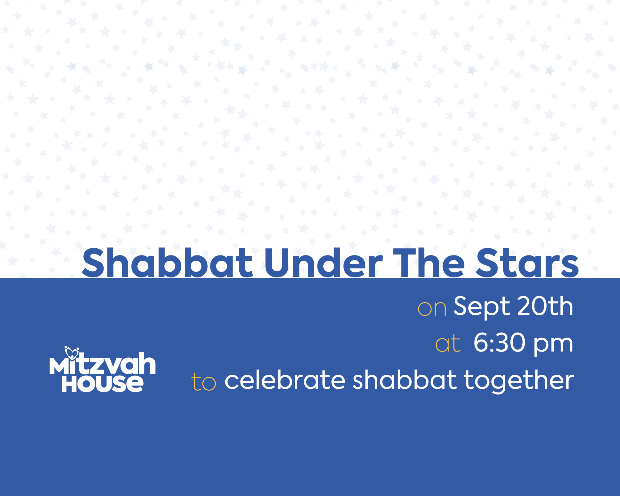 Shabbat Under the Stars September