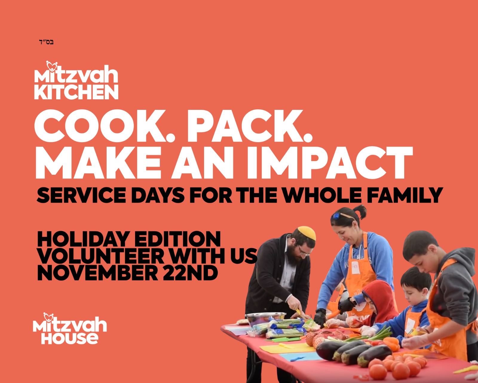 Mitzvah Kitchen Volunteering Holiday Edition